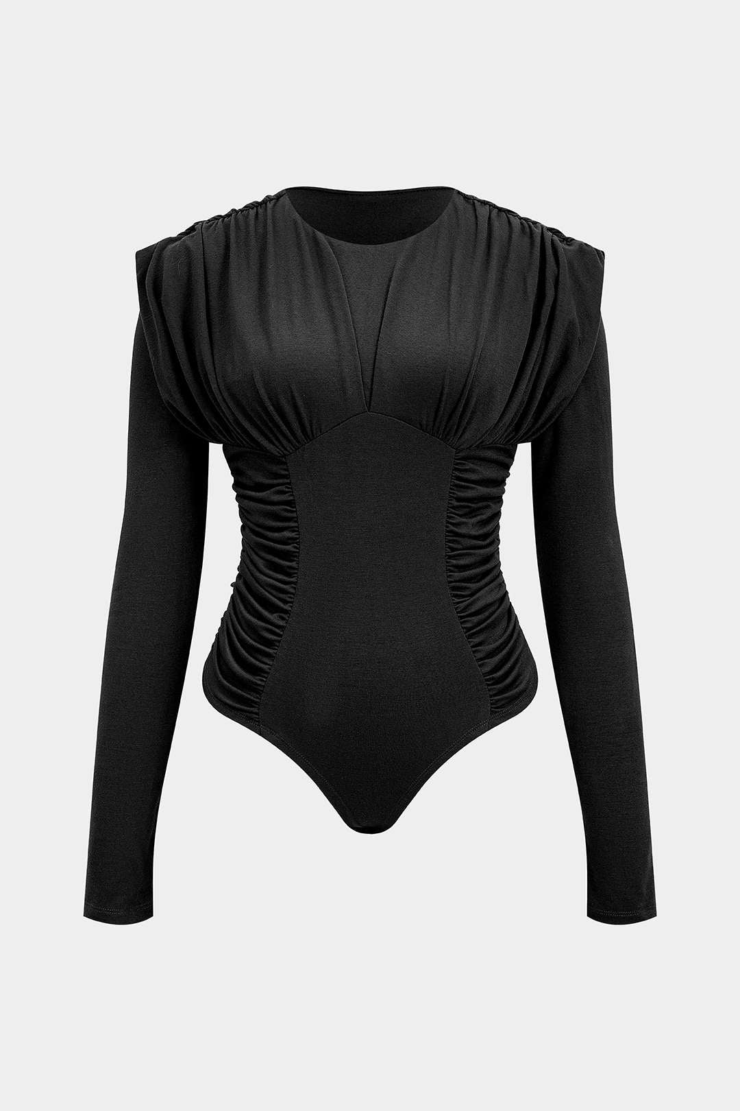 Ruched Long Sleeve Bodysuit