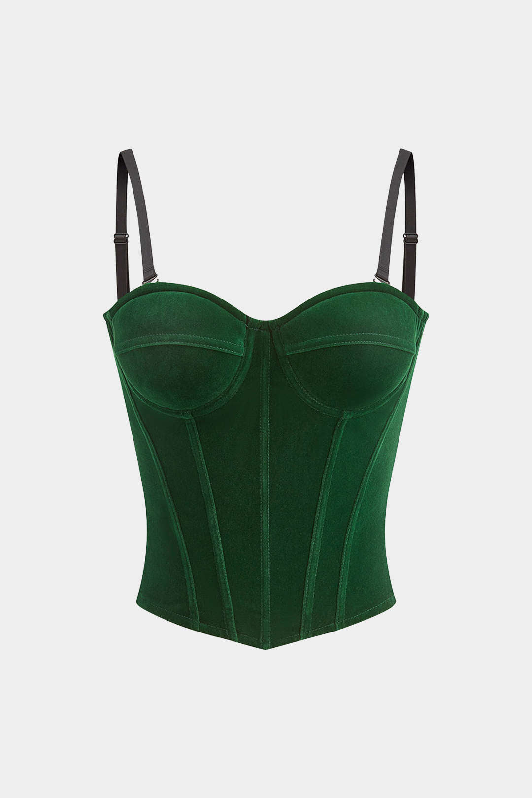 Samt Slip Bustier Korsett Taille Cami Top