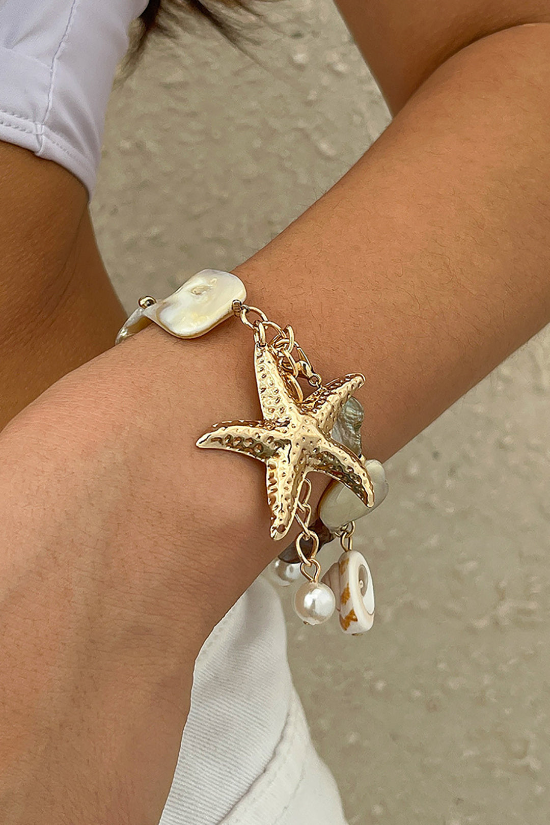 Shell Starfish Charm Bracelet