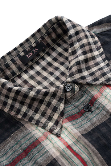 Plaid Print Long Sleeve Bodysuit