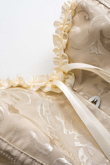 Artistic Print Corset Tie-Back Tube Top