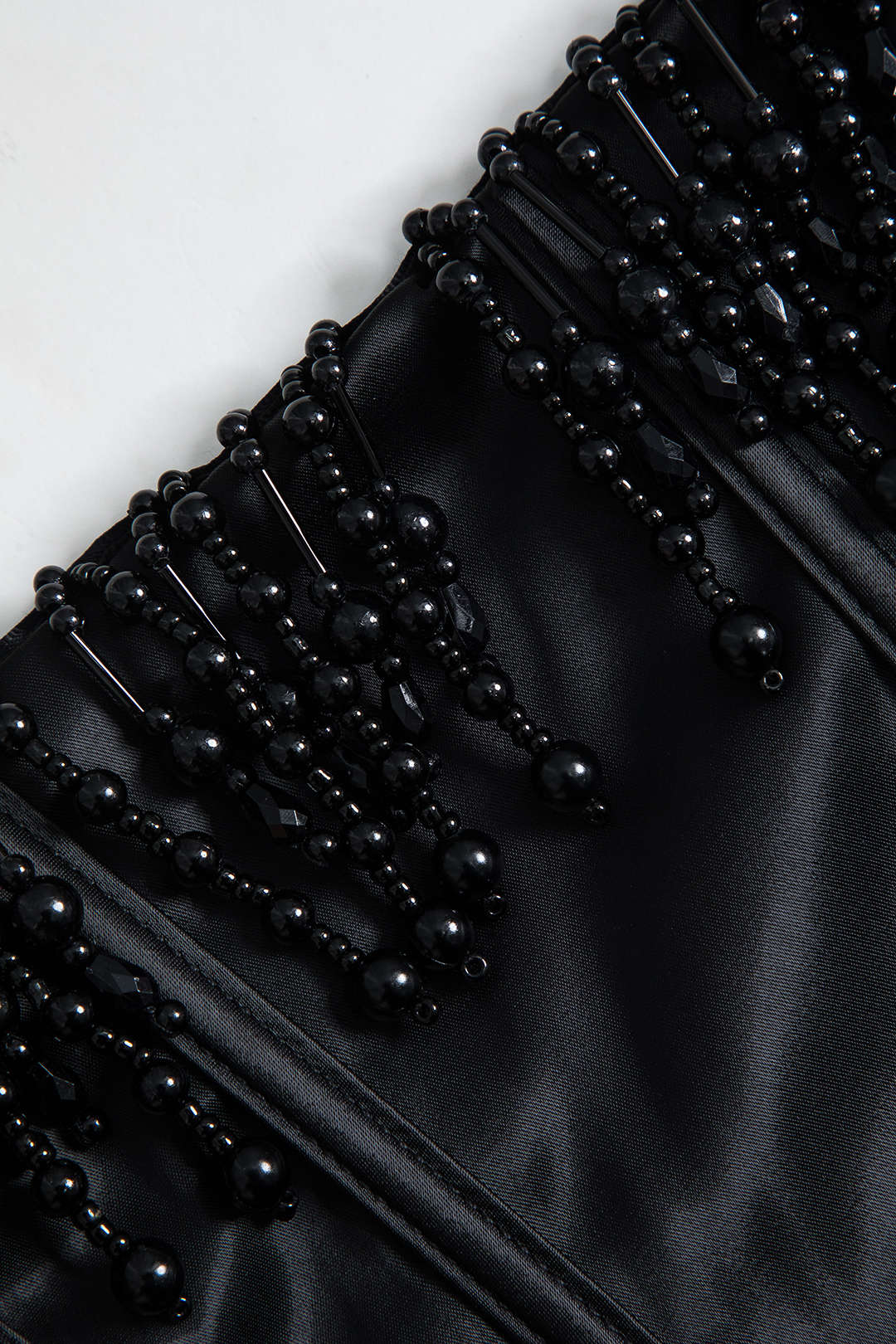 Perla Braided Eyelet Corset Midi Dress