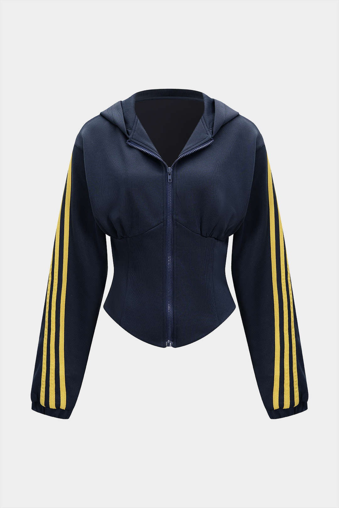 Contrast Zipper Hoodie