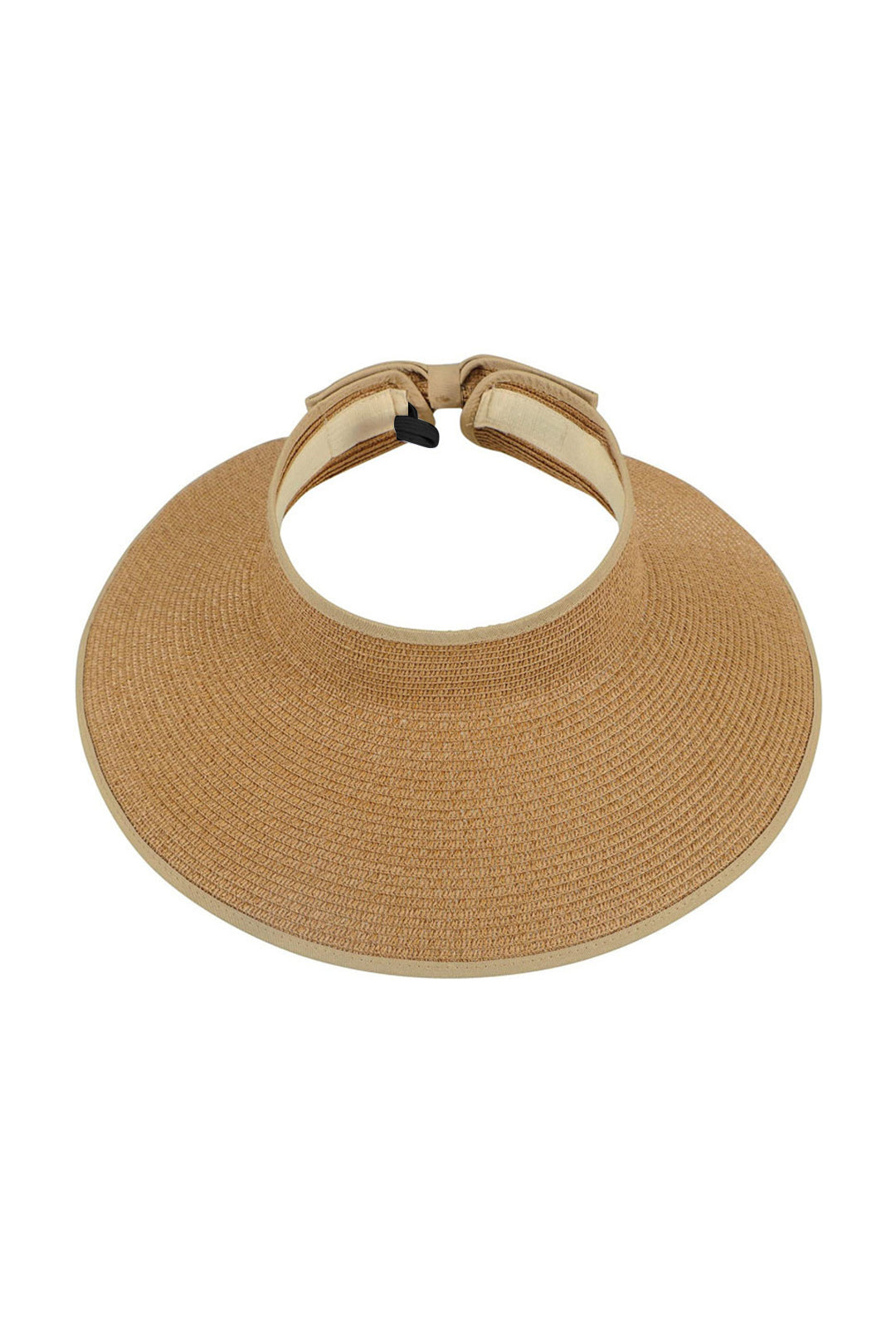 Foldable Straw Wide Brim Roll Up Beach Visor Hat