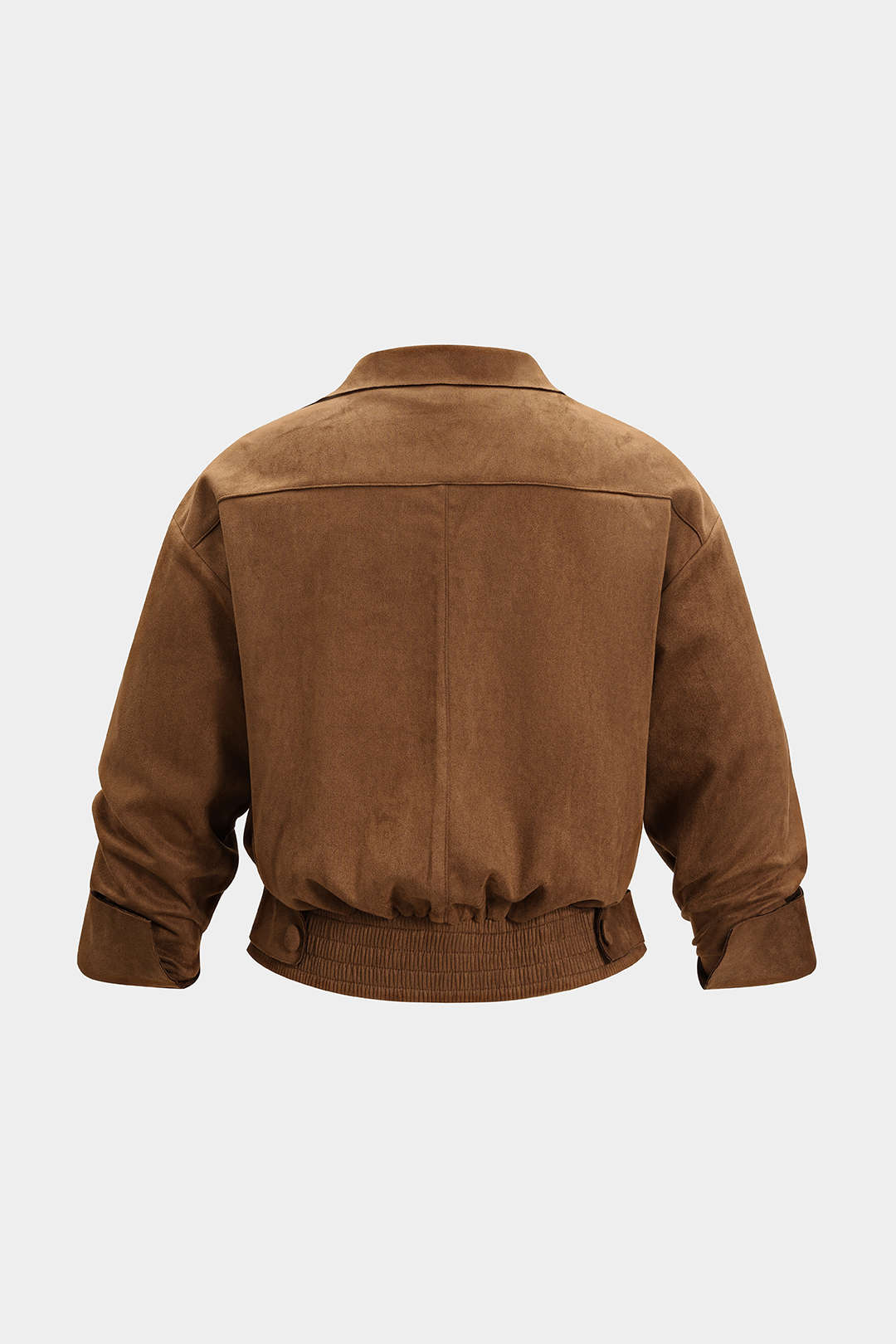 Plus Size Button V-Neck Long-Sleeve Top