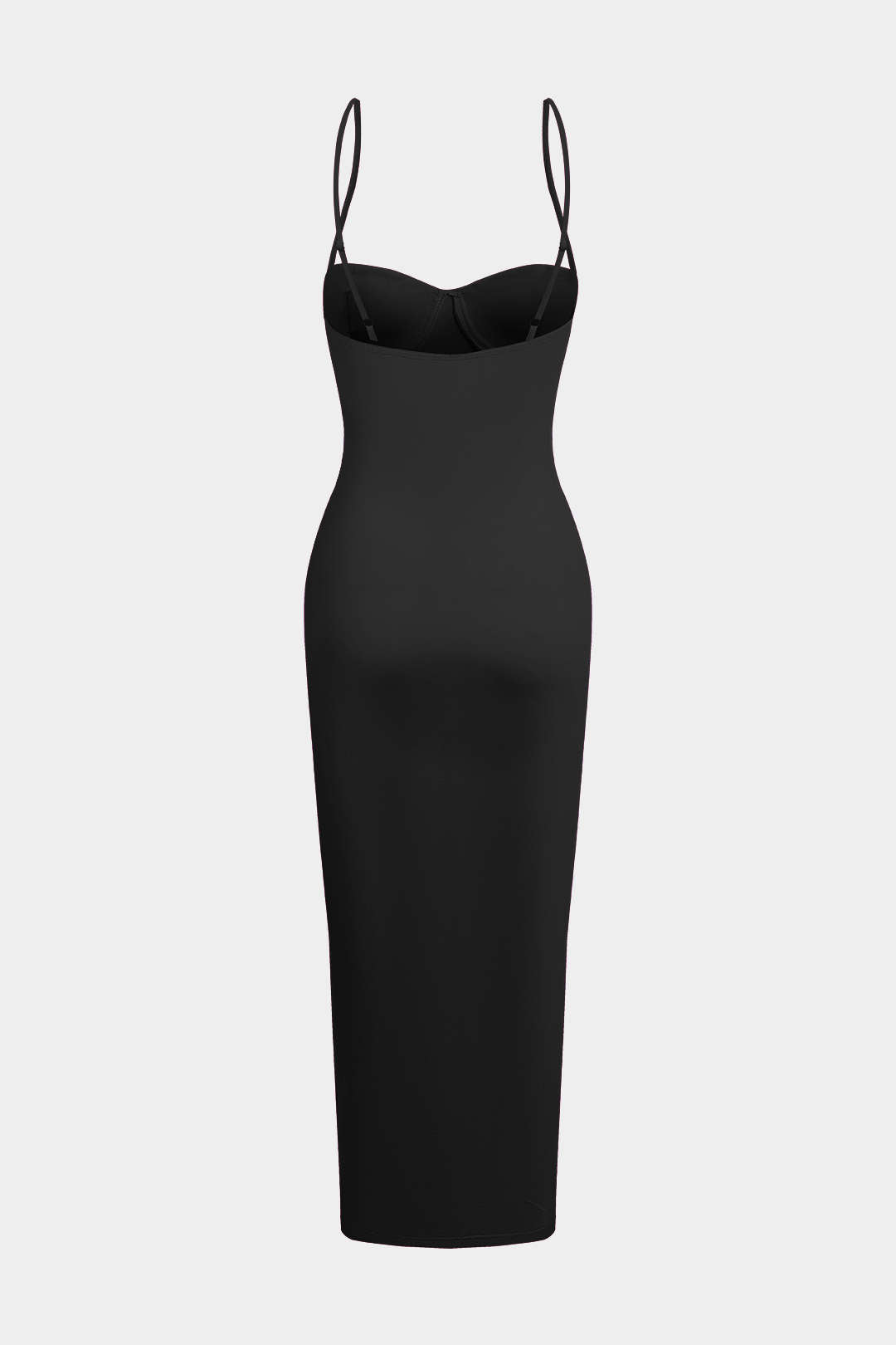 Basic Solid Slip Maxi Dress