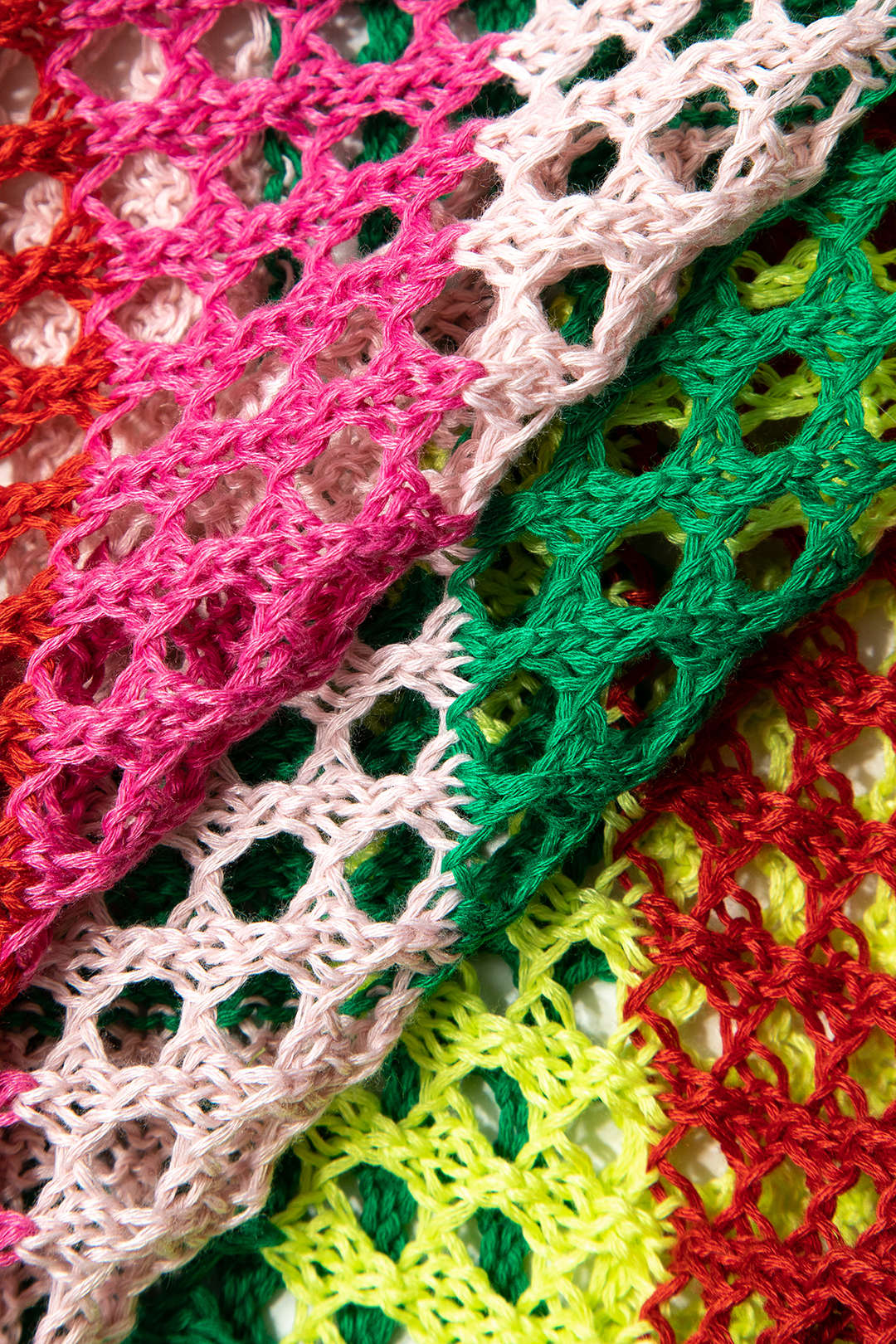 Color Block Striped Crochet V-neck Backless Cover Up