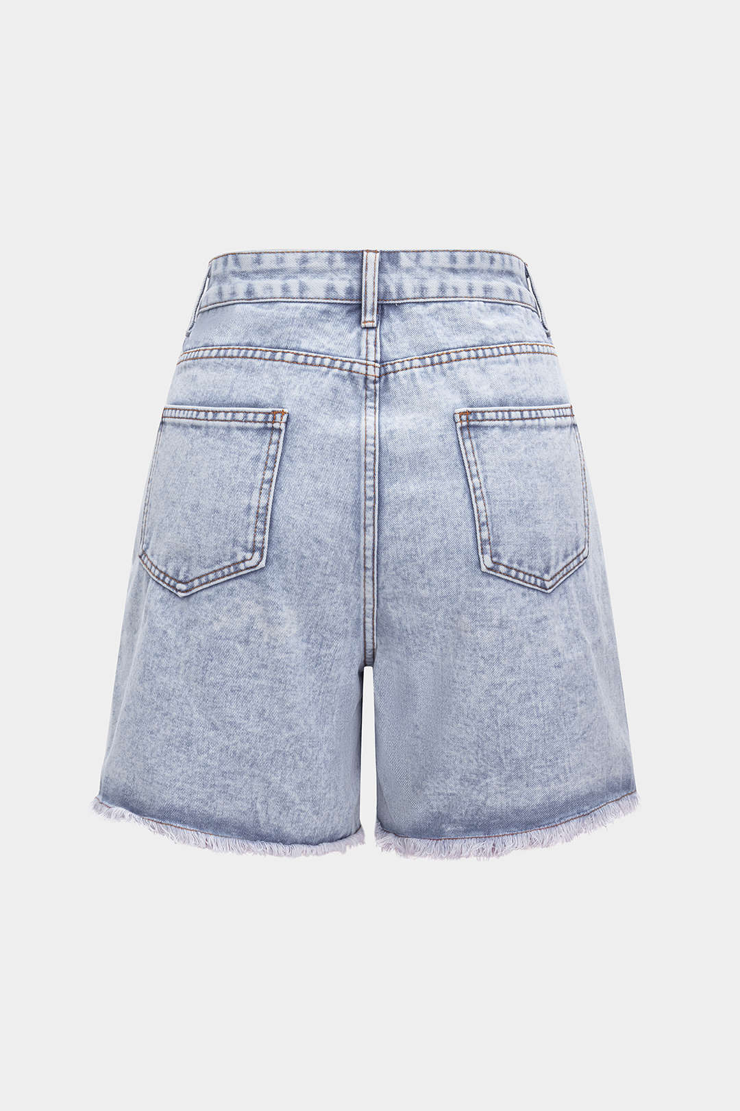 Denim High Taille zerrissen Shorts