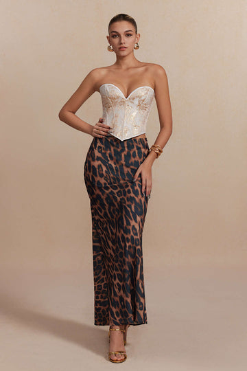 Leopard Print Mermaid Skirt