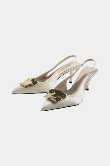 مشبك الديكور المعدني المدبب الكعب المدبب