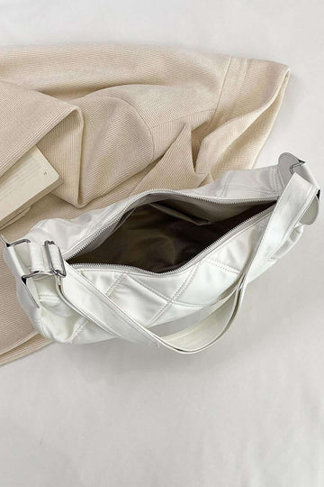 Grid Texture Cross-body Bag