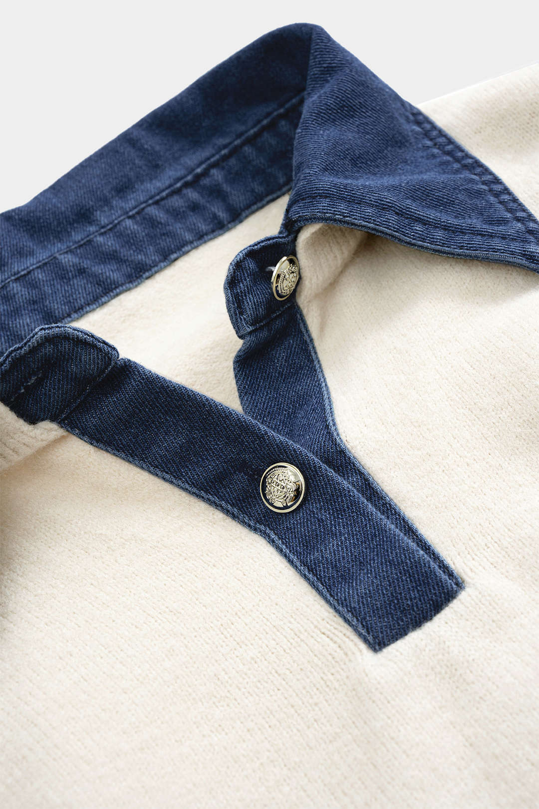 Sweater Patchwork Long-Sleeve Top