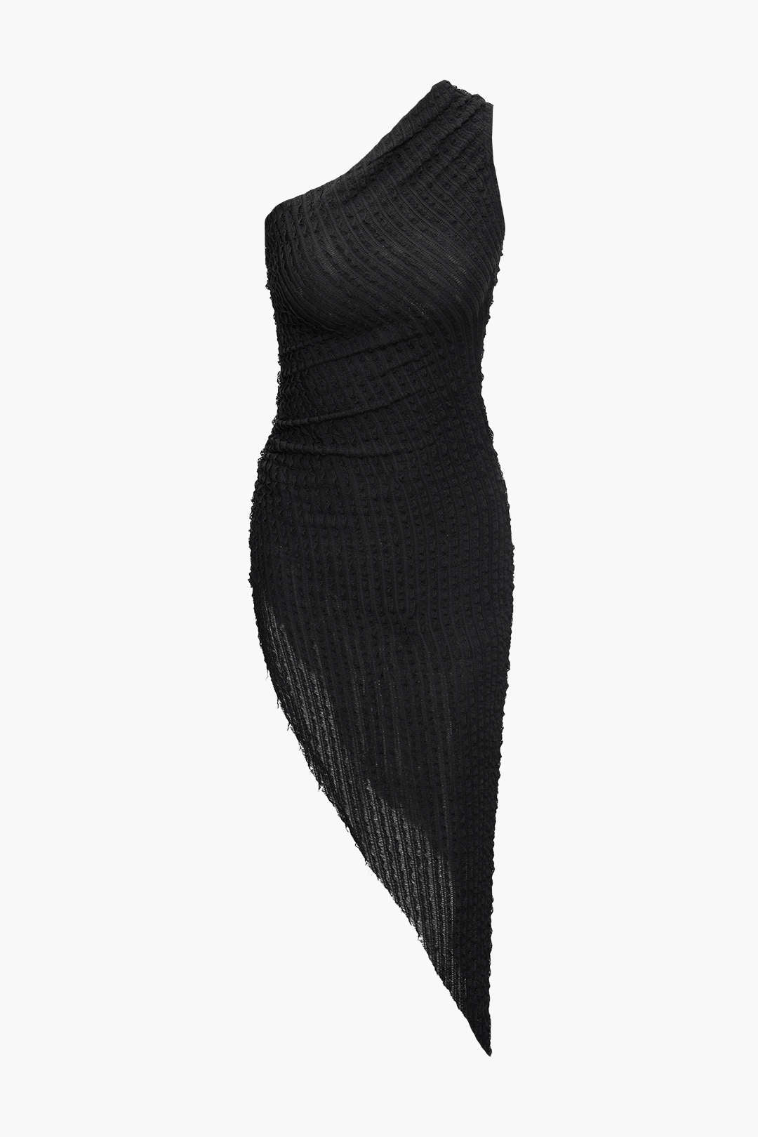 One Shoulder Asymmetric Midi Dress – Micas