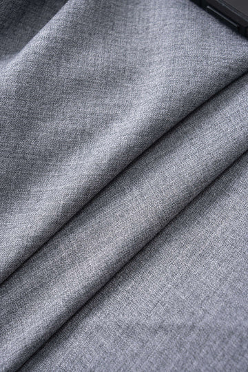 Linen Solid Ruched Skirt