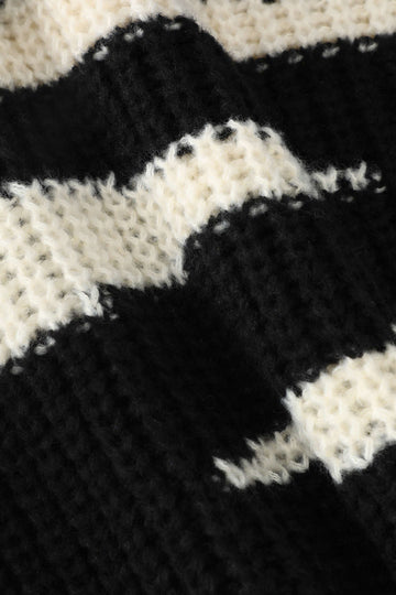 Irregular Stripe Contrast Sweater