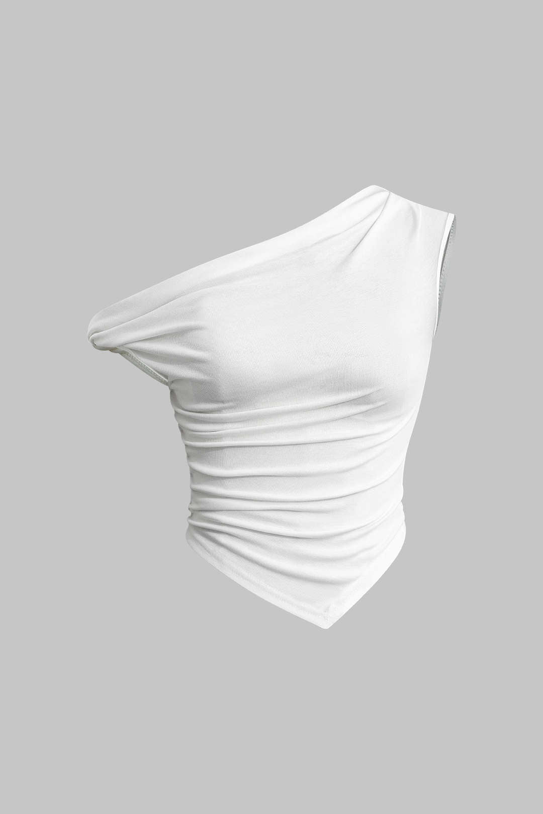 T-shirt Ruched Twist Asimmetriku Bażiku