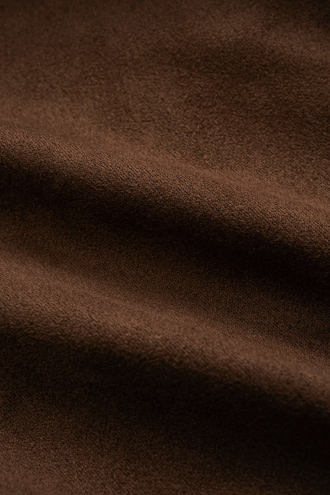 Suede Patchwork Notched Lapel Button Jacket