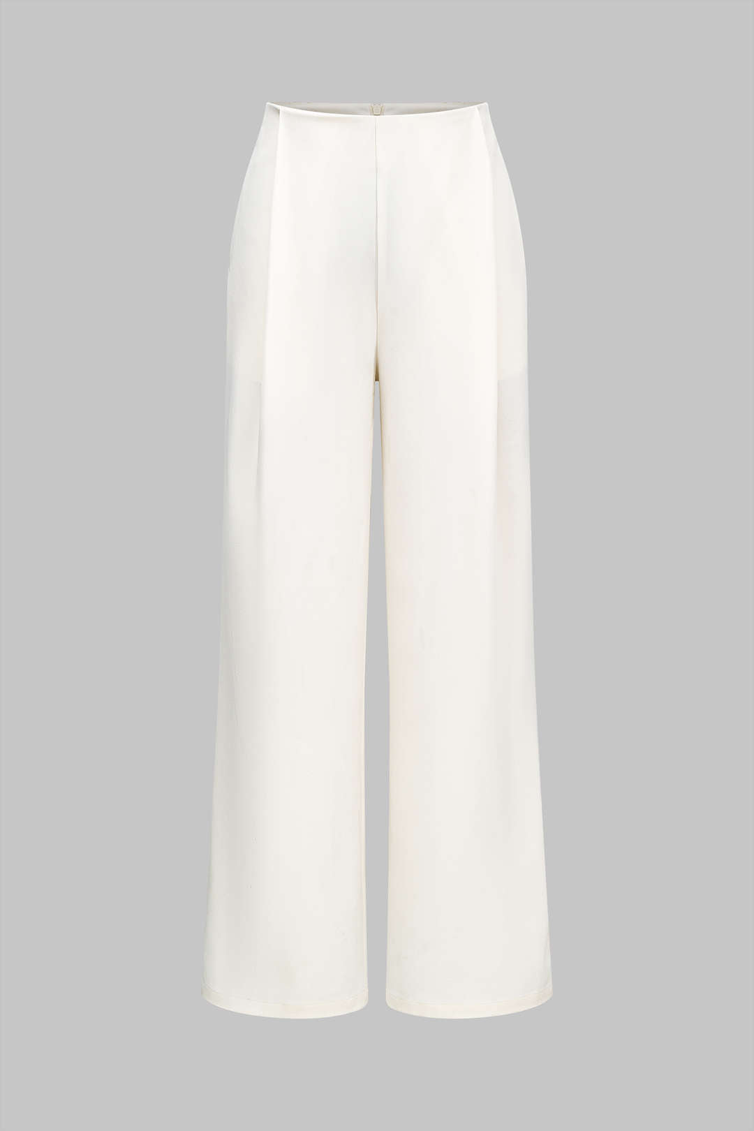 Zipper Detail High Waist Trousers