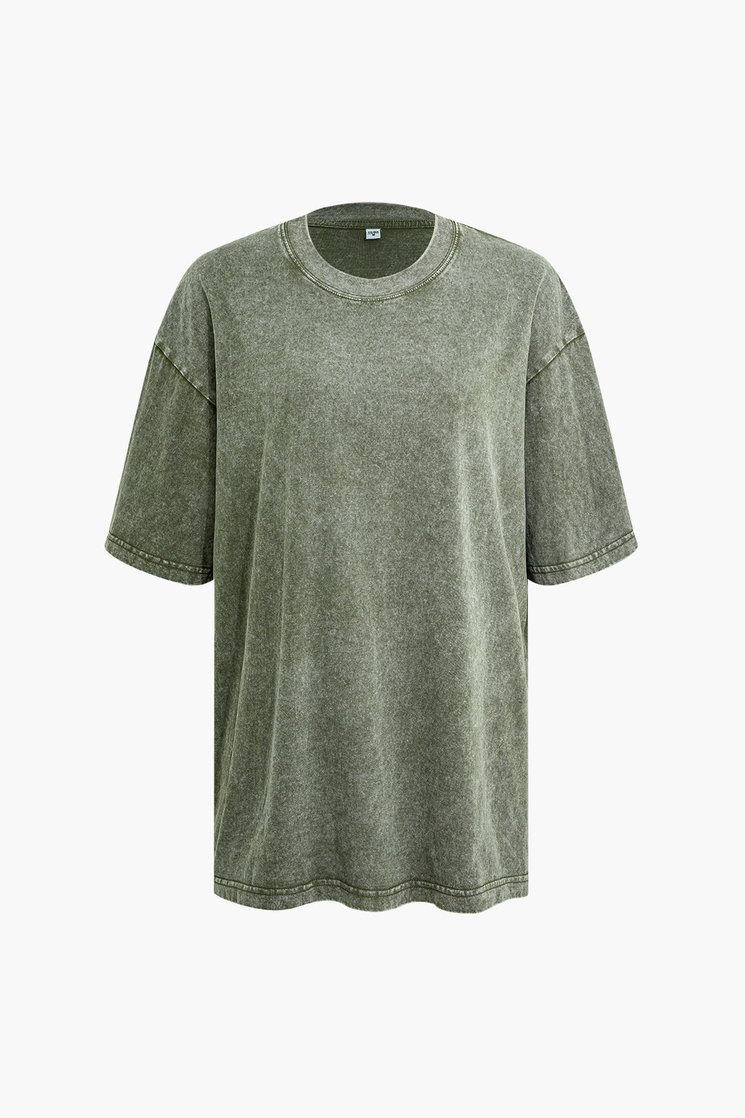 Basic Solid  Loose Washed T-Shirt