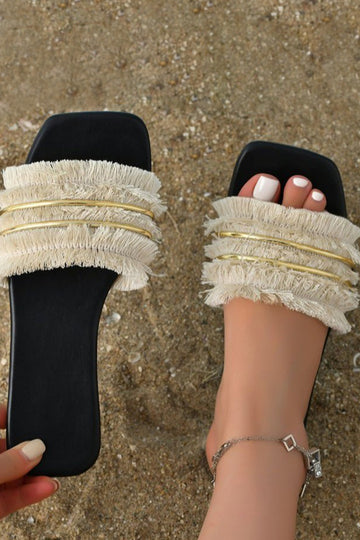Tassel Beach Slippers