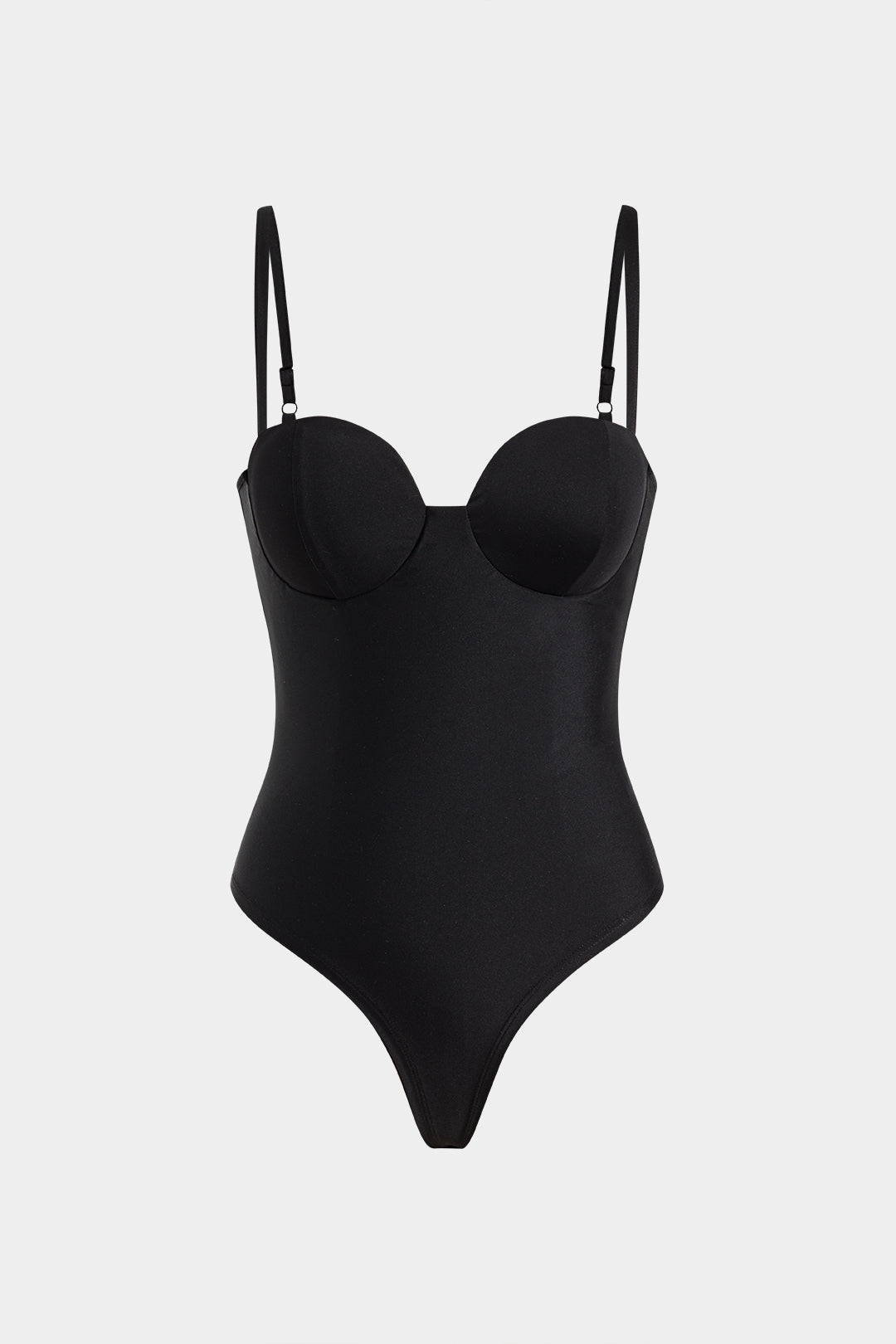 Solid bustare slip bodysuit