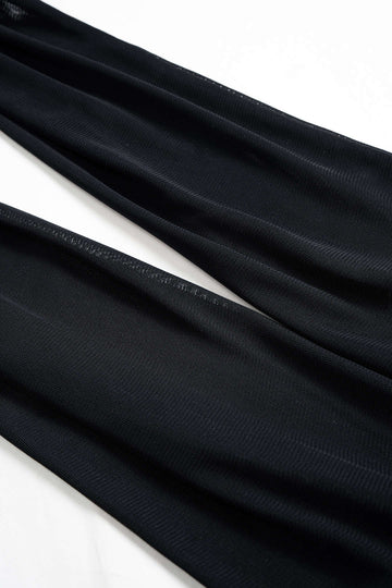 Plus Size Round Neck Patchwork Ruched Sleeveless Midi Dress