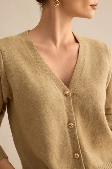 Sweater V-Neck Long-Sleeve Top