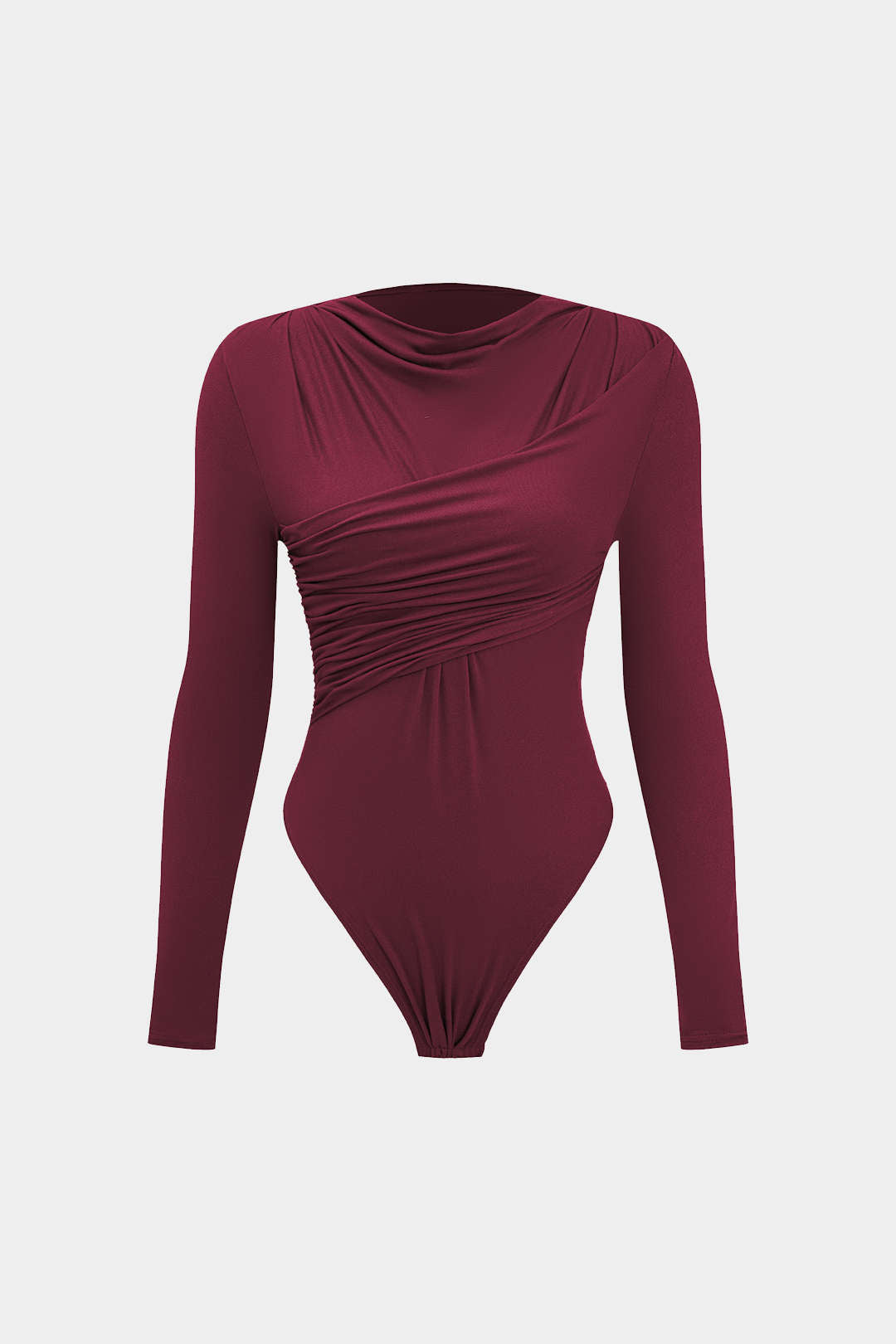 Korsade ruched bodysuit