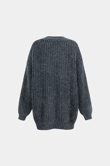 데님 패치워크 버튼 포켓 스웨터 카디건