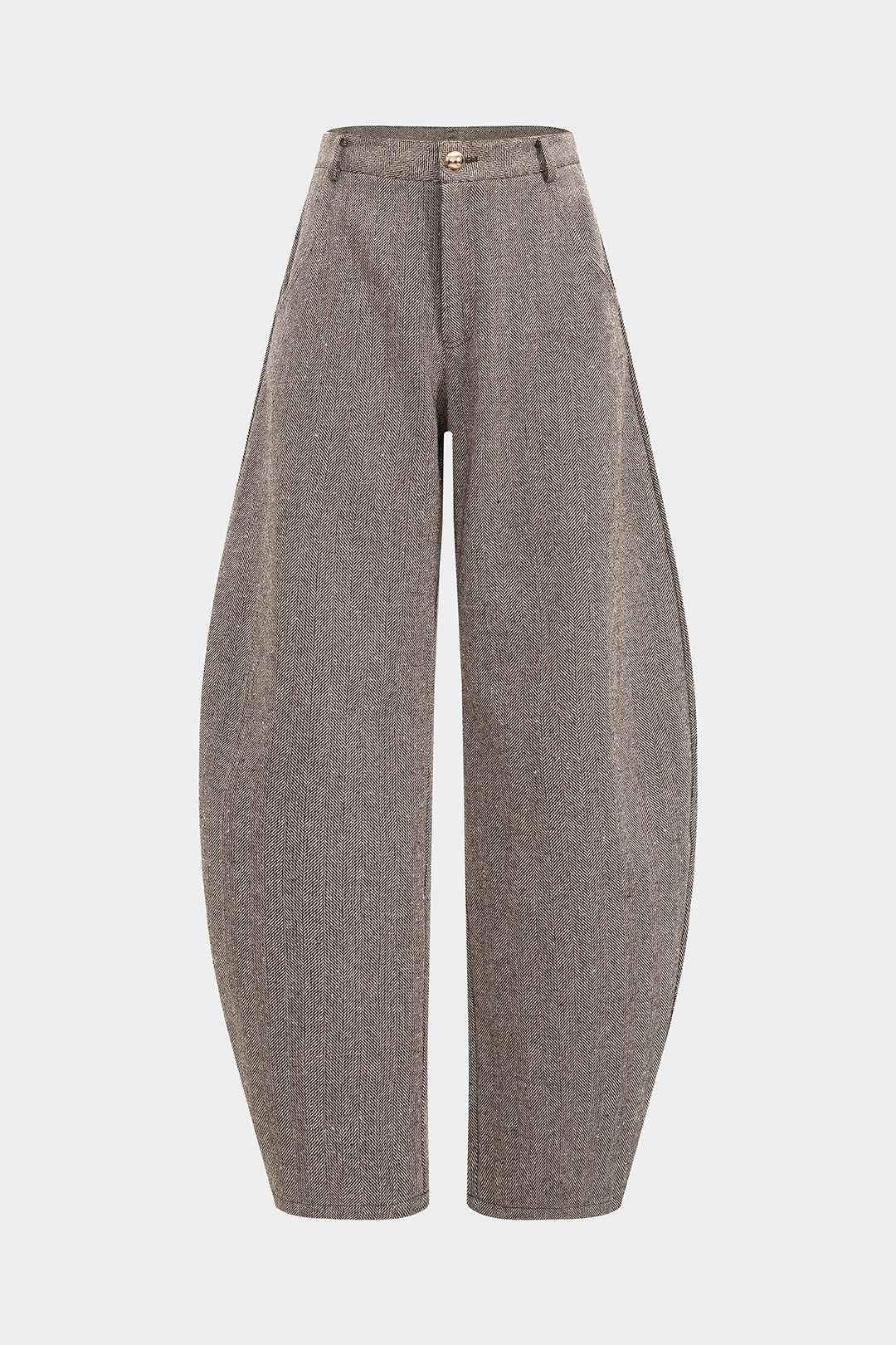 Woolen Metallic Button Pocket Pants