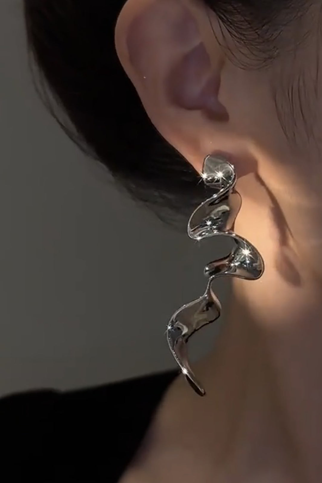 Asymmetrical Metal Earrings