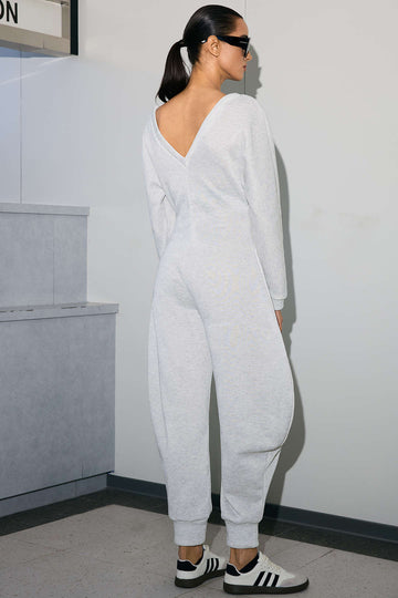 V-Neck Long Sleeve Jumpsuit