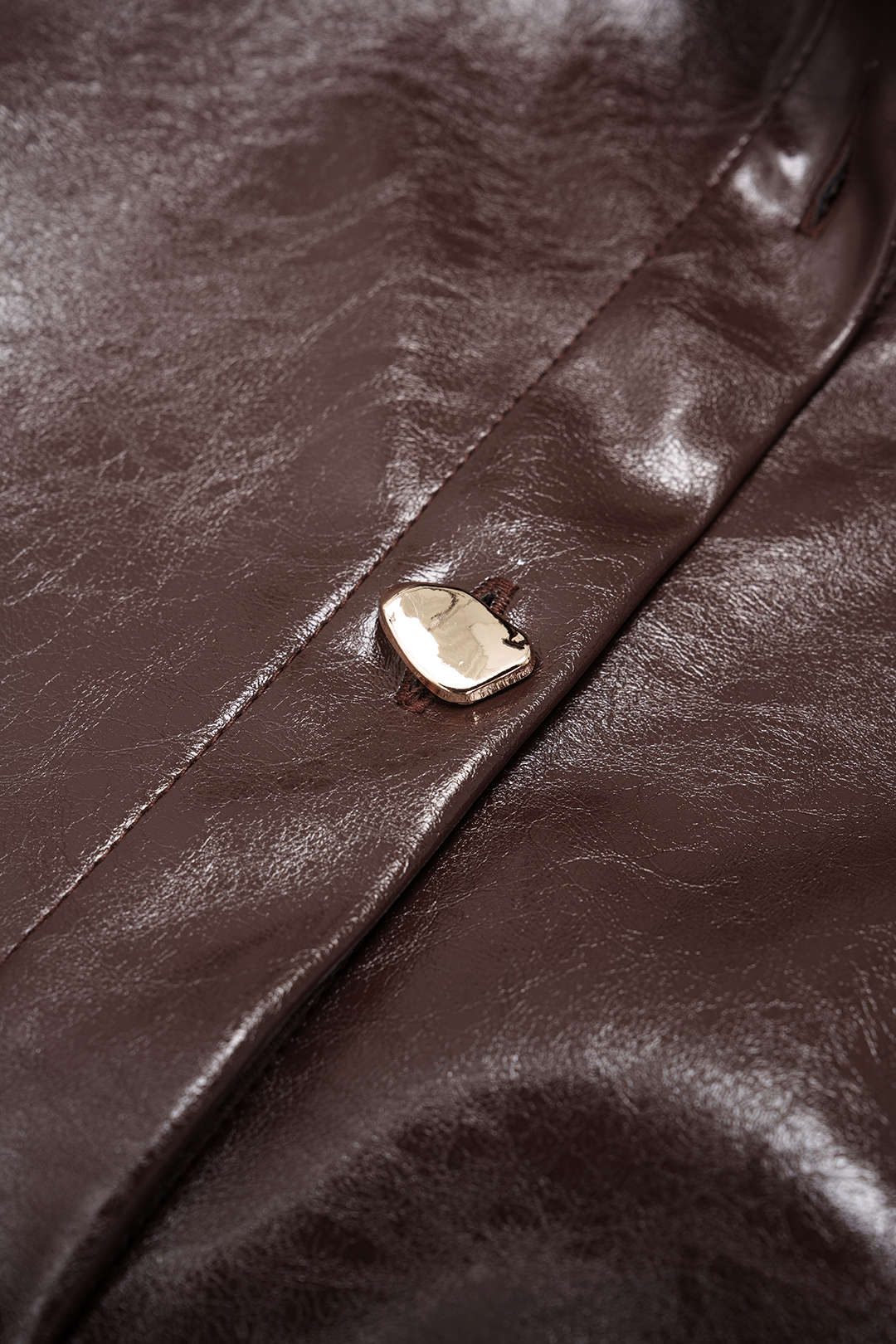 Faux Leather Button Asymmetrical Cropped Jacket And Sleeveless Ruched Dress Set