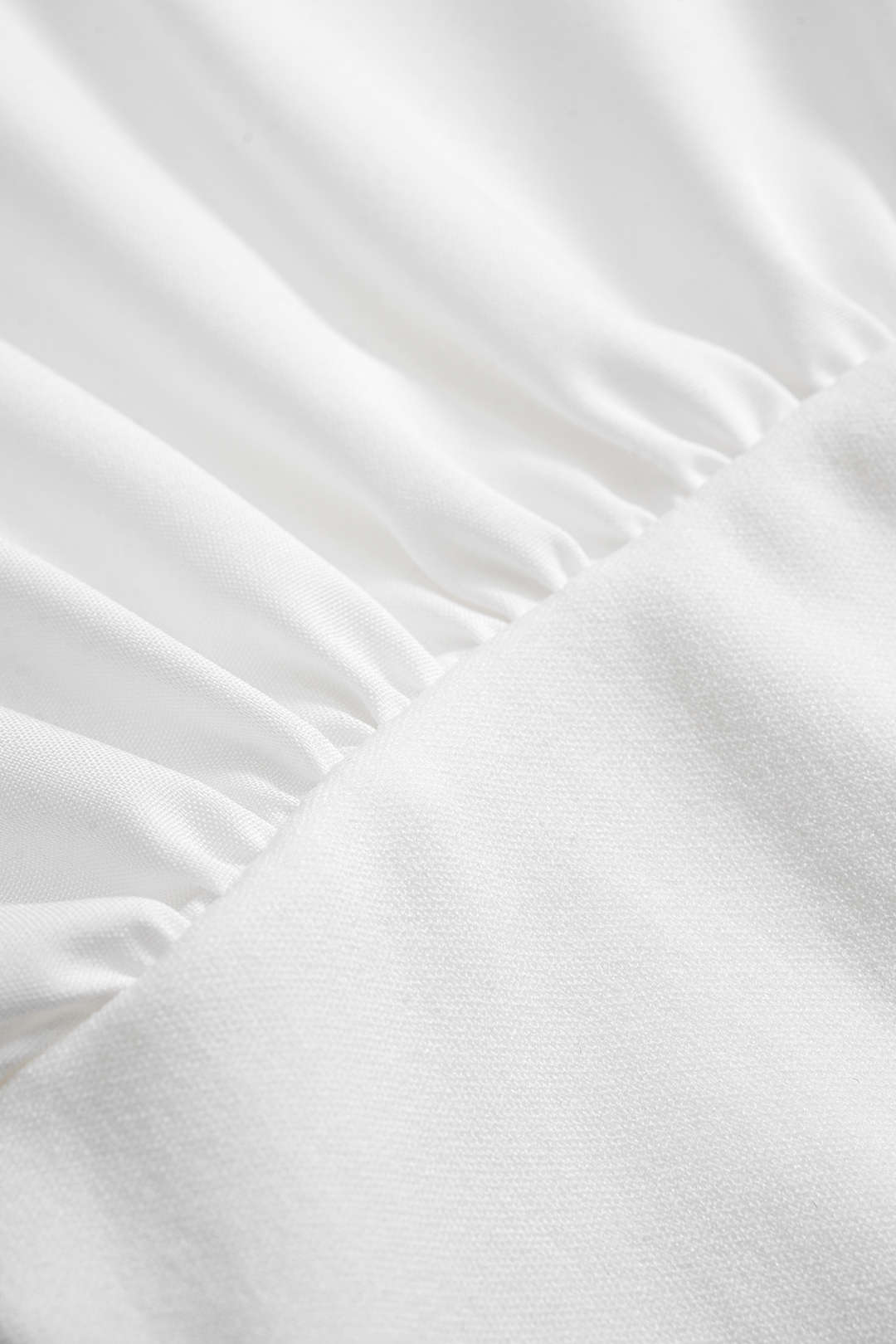 Solid Ruched Long-Sleeve Shirt