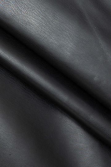 Faux Leather Button Decor Asymmetric Midi Skirt