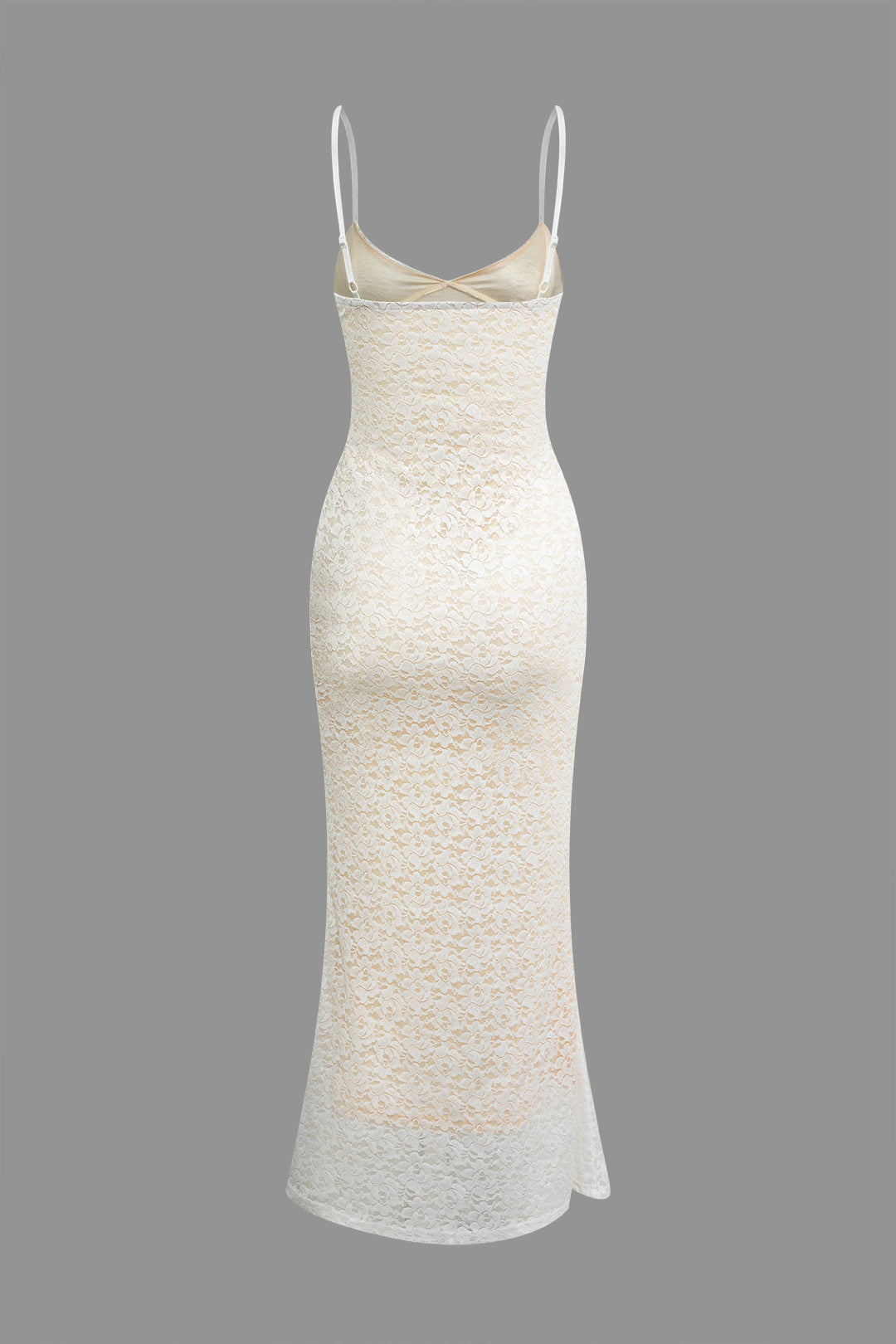 Lace Slip V-neck Maxi Dress