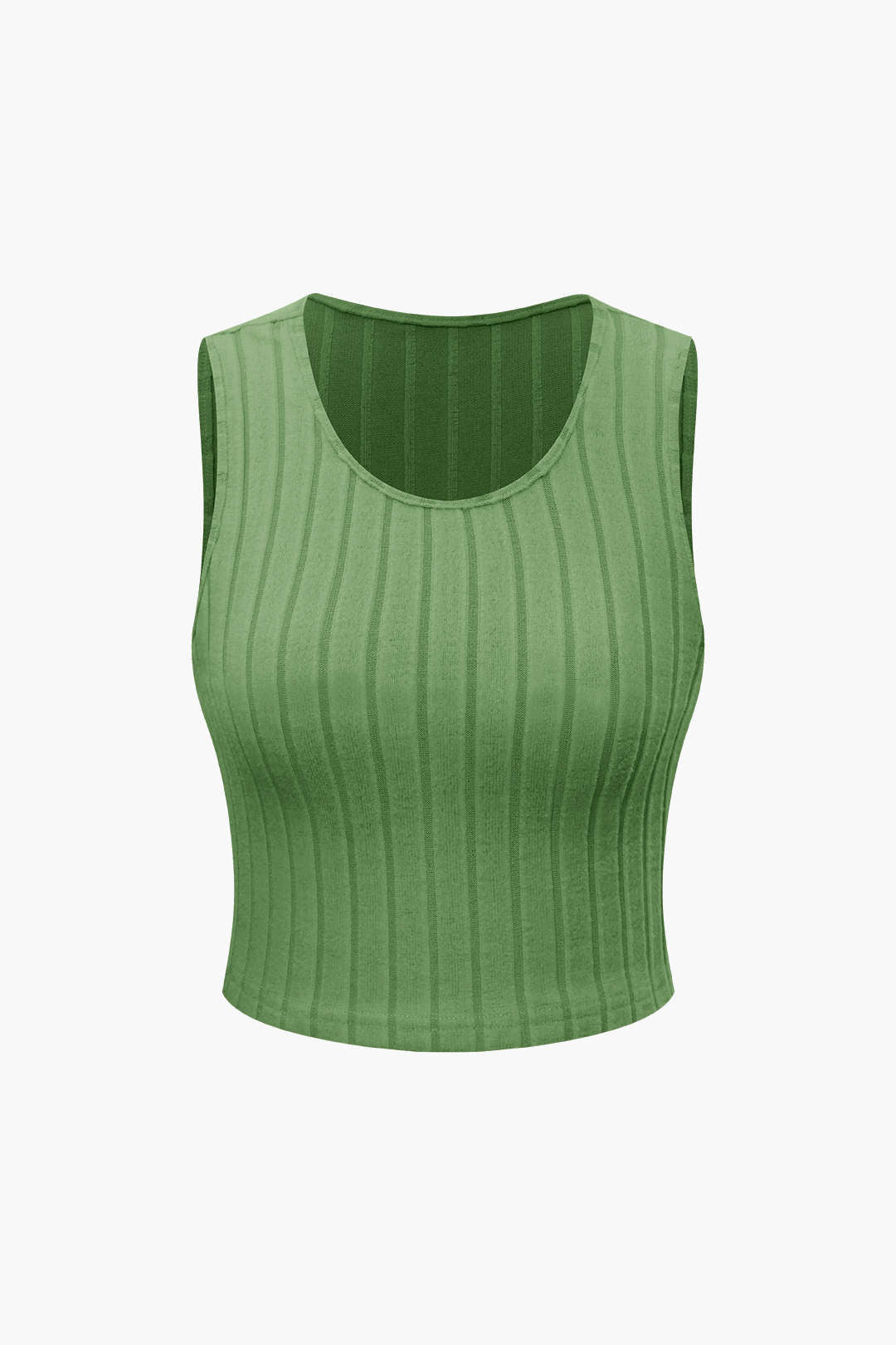 Bażiku Solid Knit Tank Top U Qliezet Għoli Qliezet