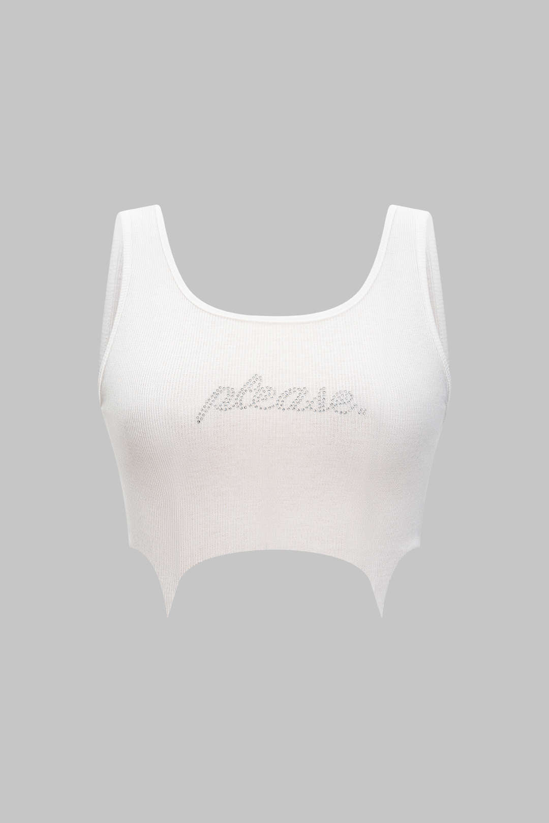 Rhinestone Print Tank Top