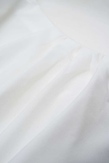 Off Shoulder Ruched Long-Sleeve Shirt