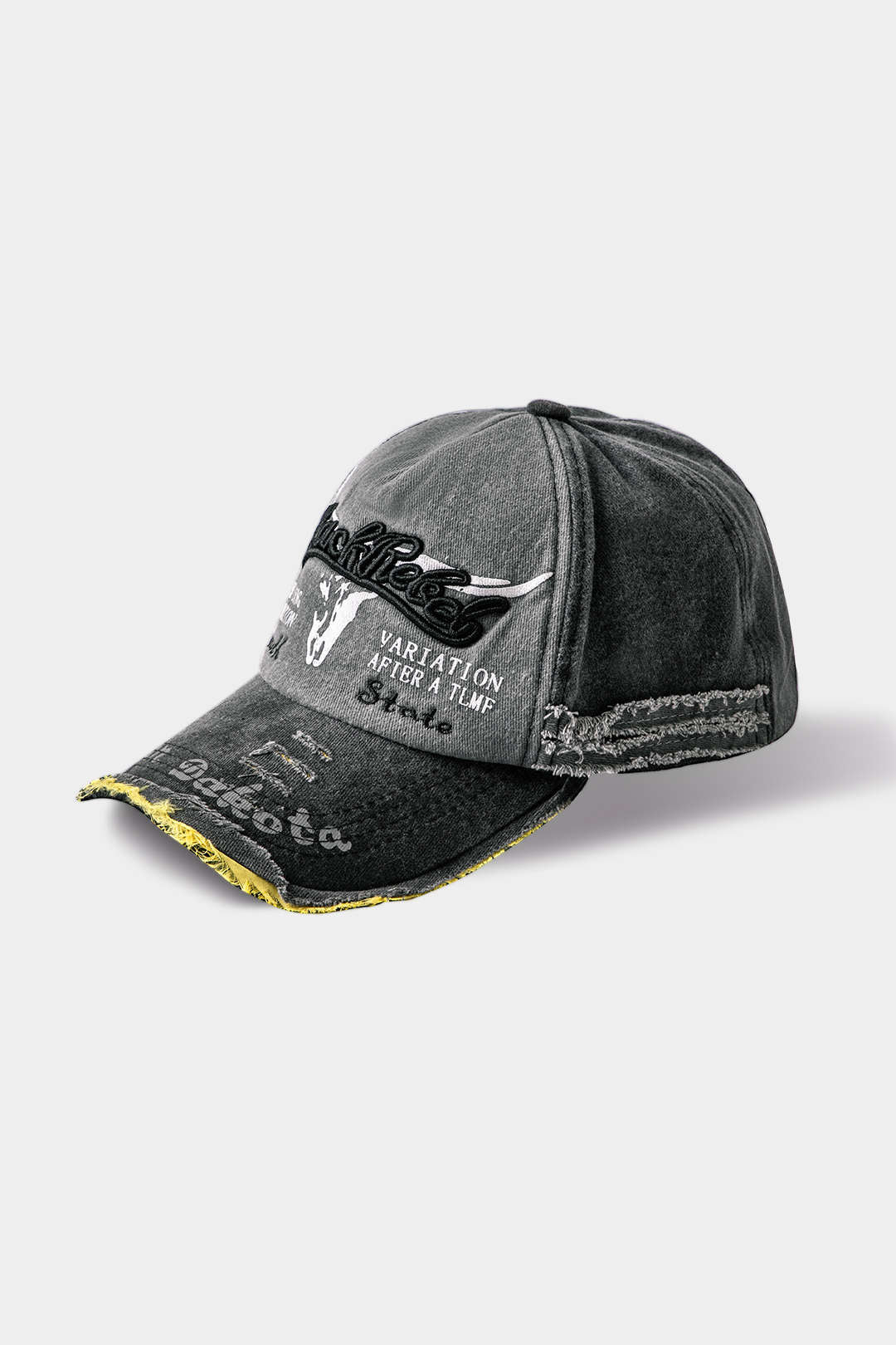 Letter Embroidery Distressed Baseball Hat