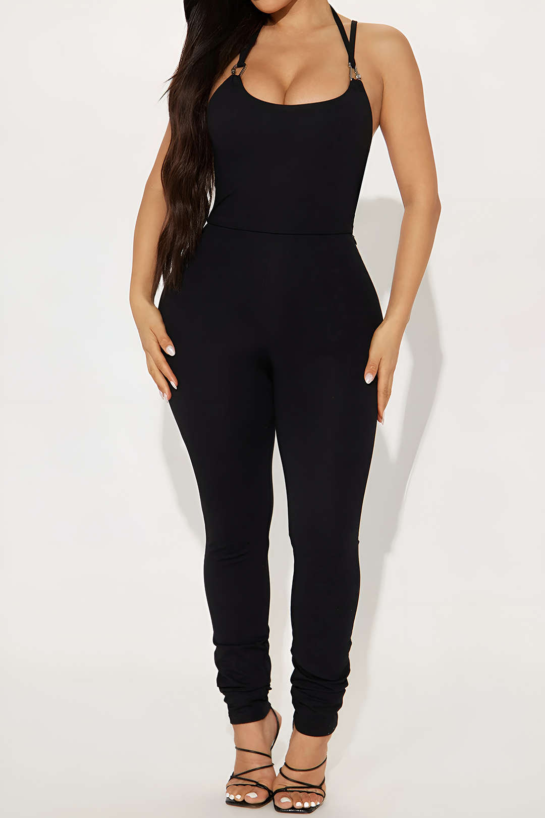 Backless Strappy Jumpsuit