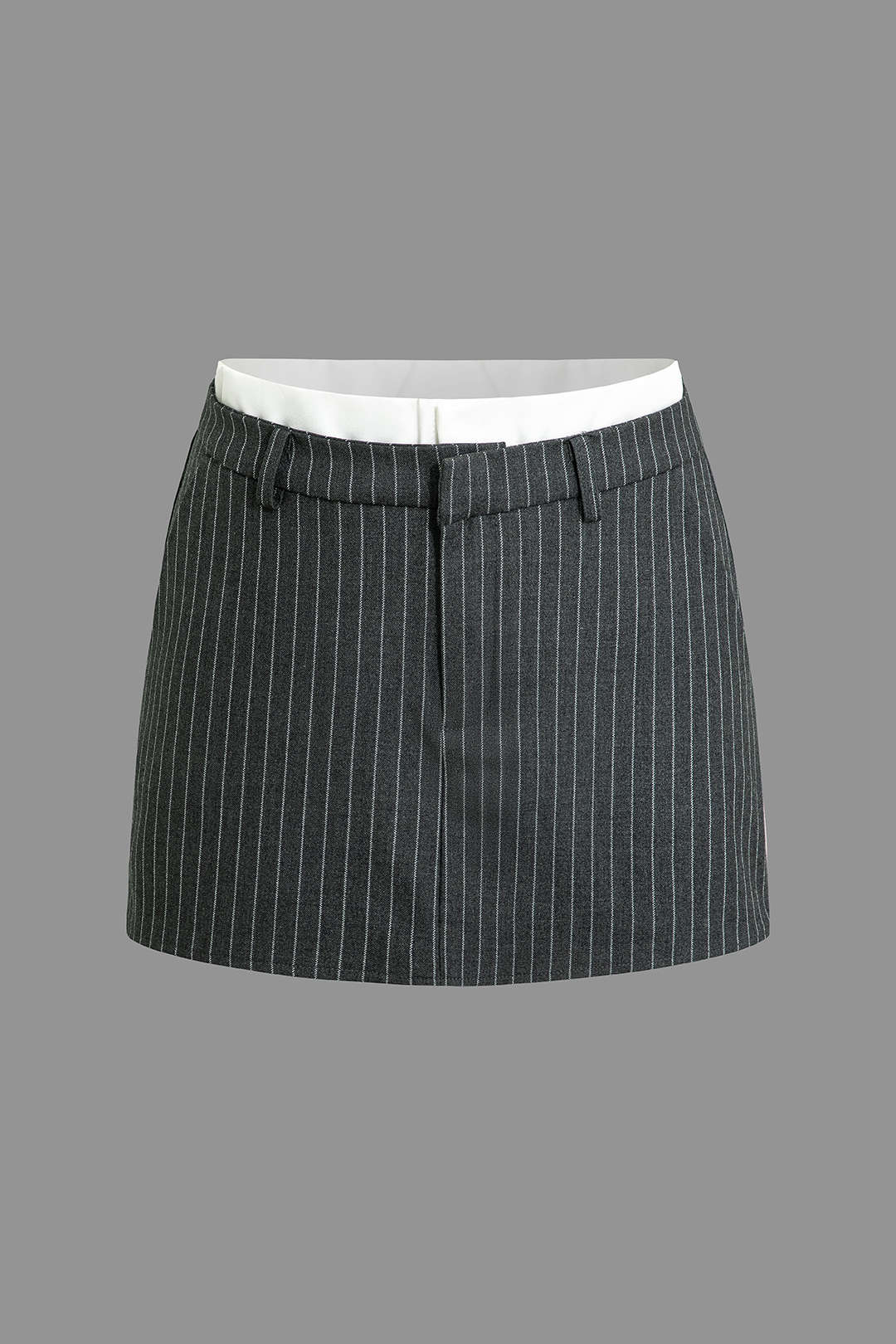 Skorts met kleurblokken en dubbele tailleband met strepenprint