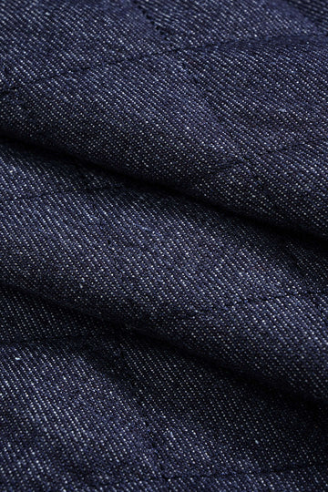 Denim Zipper Stitching Asymmetrical Skirt