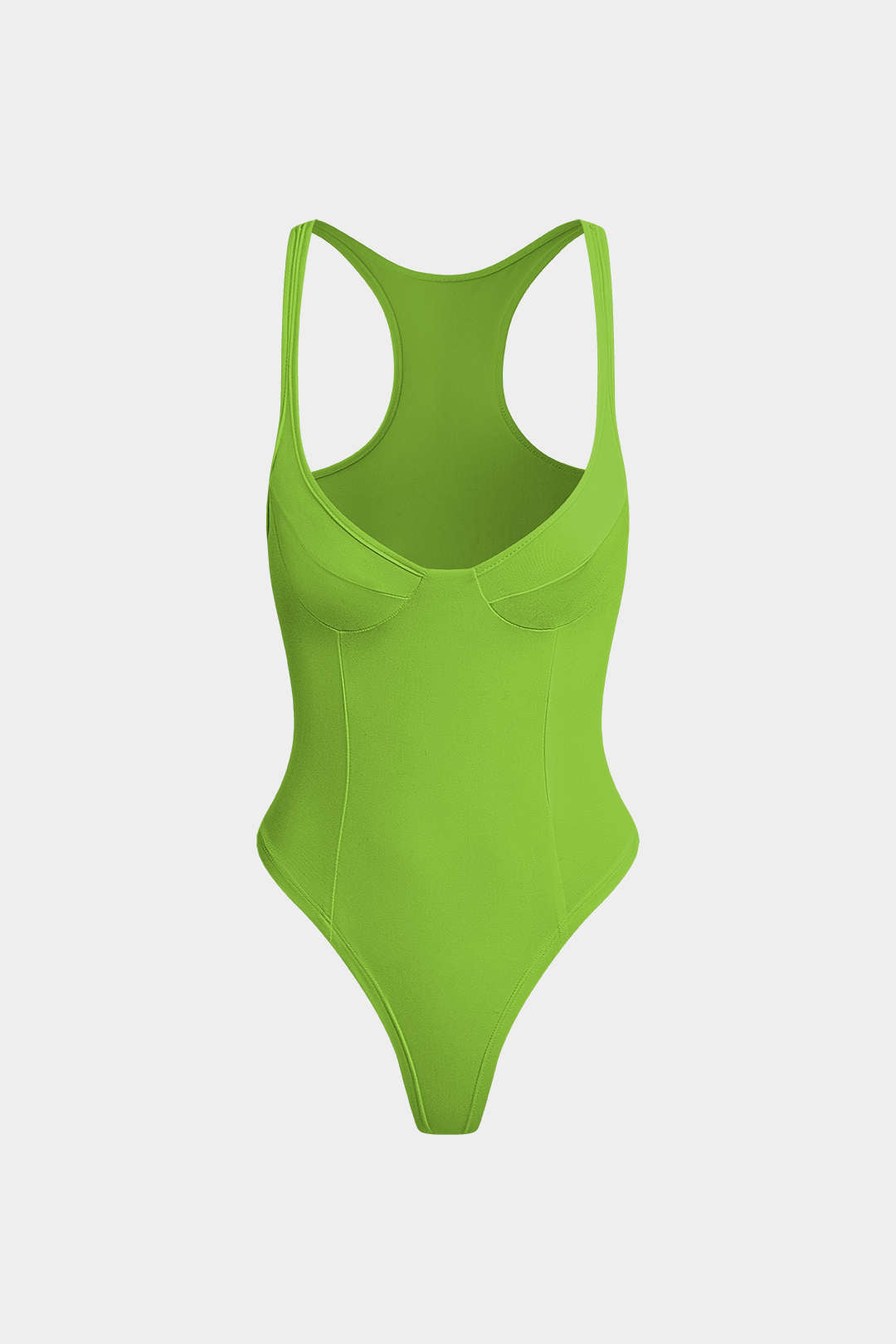 Perus kiinteä syvän V-kaulan bustier body