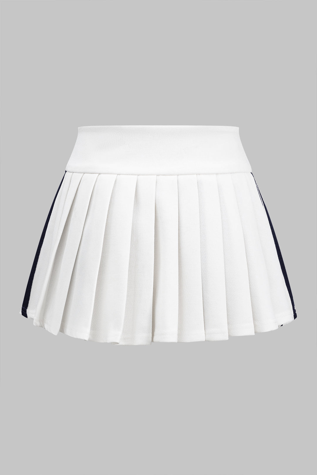 Drawstring Ruched Patchwork Skirt