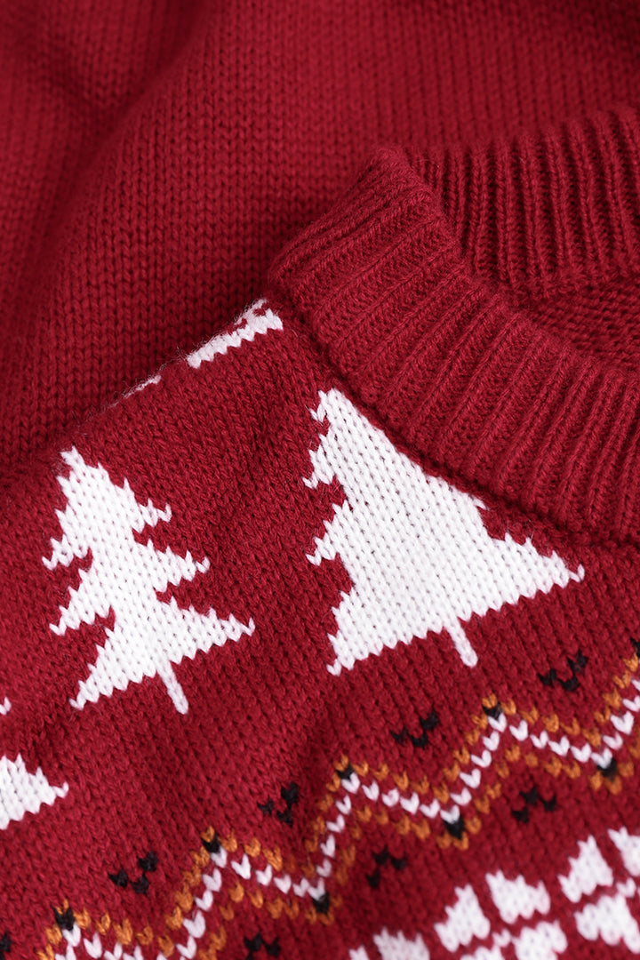 Aztec Fair Isle Reindeer Christmas Sweater – Micas