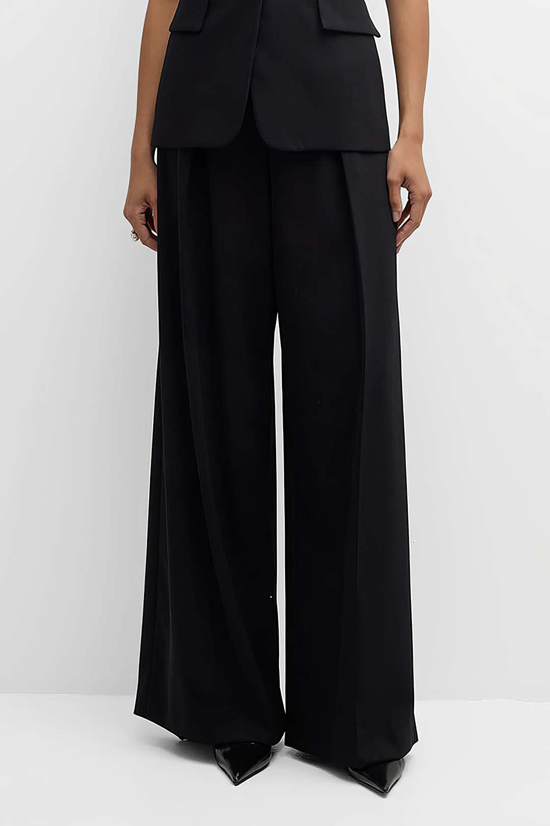 High Waist Wide Leg Trousers