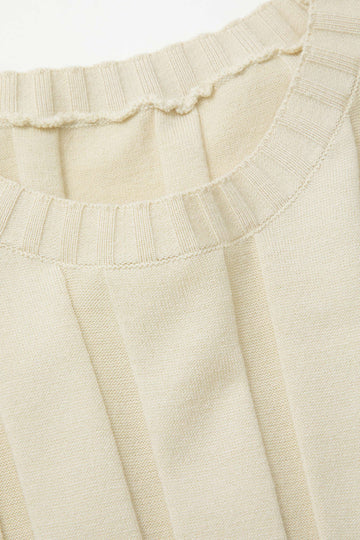 Round Neck Long Sleeve Knit Maxi Dress