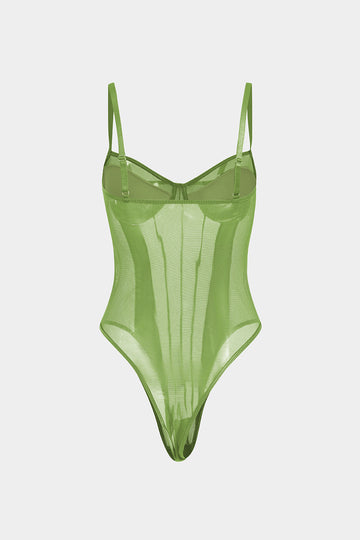 Mesh rygglöst ren lapptäcke korsett slip bodysuit