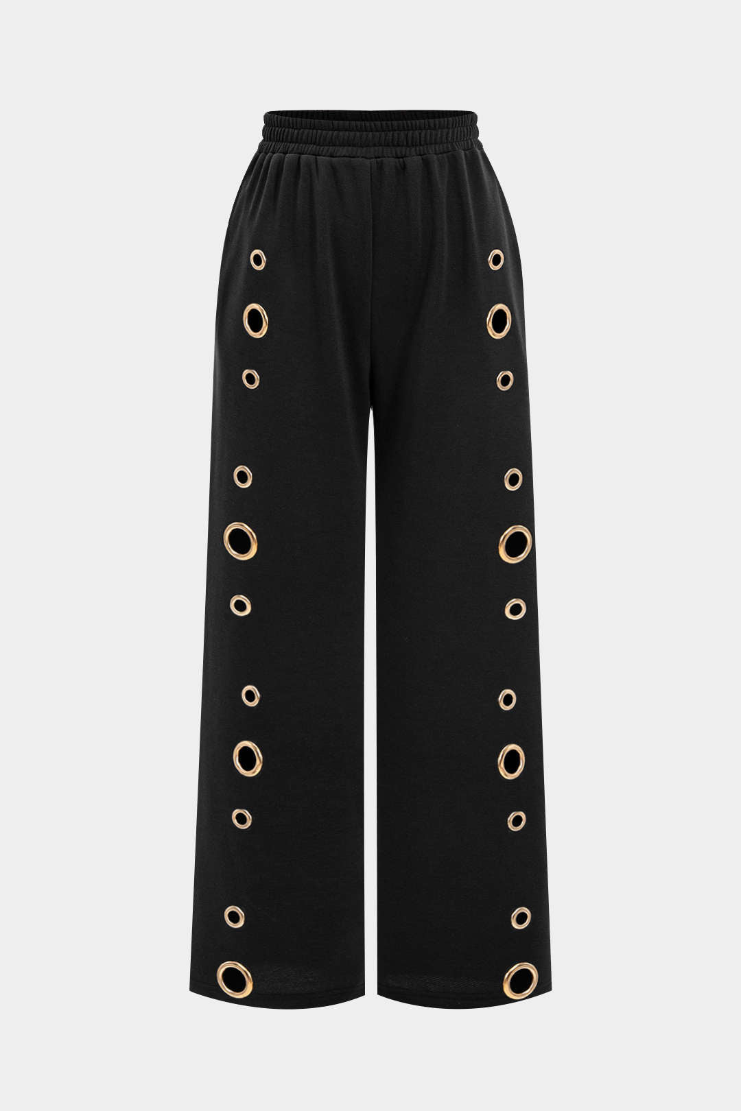 Metallic Eyelet Trousers